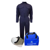 NSA 12 Cal Arc Flash Kit with FR Coverall NO Gloves or Balaclava in Navy